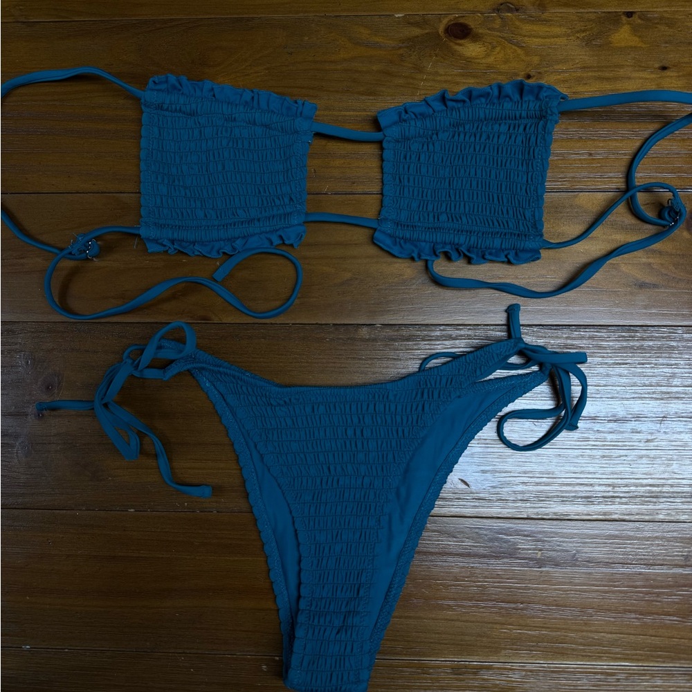 Teal Bikini Top & Bottom